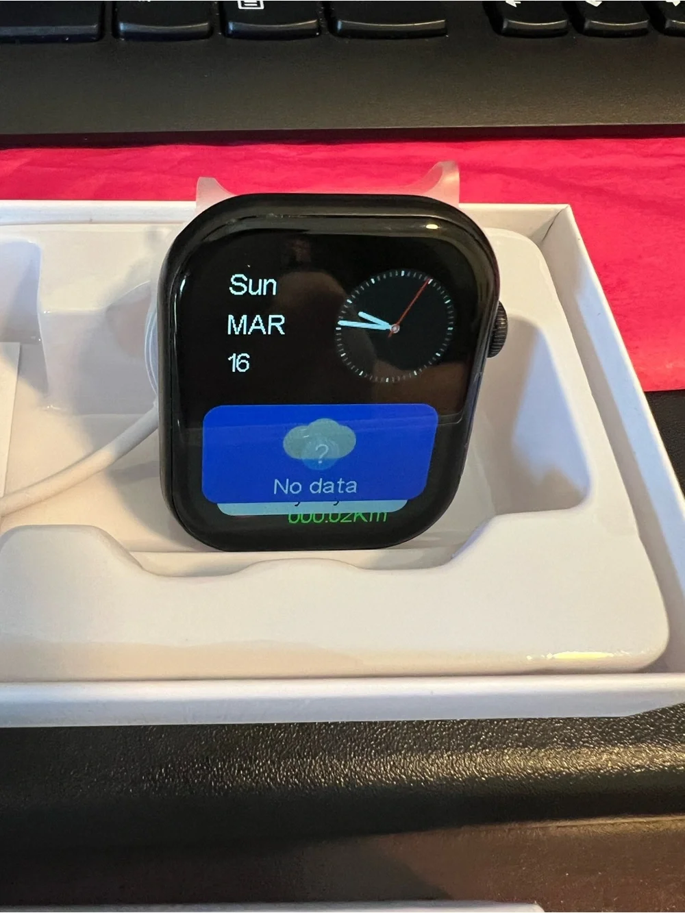 Smartwatch - Black Silicone Strap